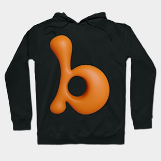 Liquid Type Letter B Hoodie